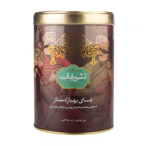 چای بهاره ممتاز ایرانی قوطی فلزی 450 گرمی تشریفات